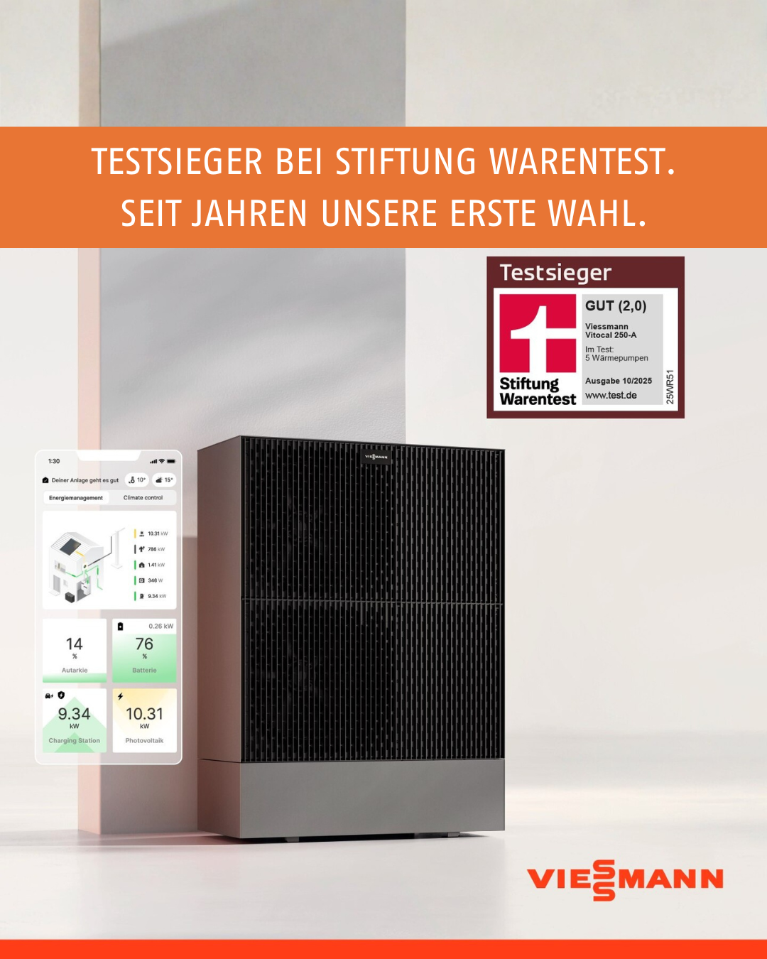 Testsieger bei Stiftung Warentest