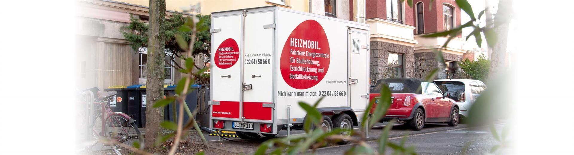 Mobile Heizung im Anhänger